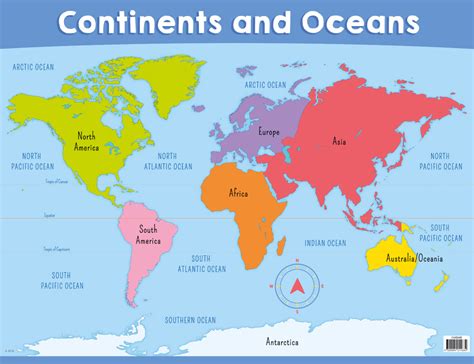 Benefits of using MAP Map Of Oceans And Continents